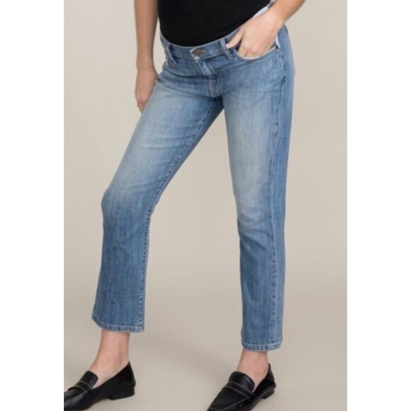 Current/Elliot Hatch kick flare cropped maternity jeans size 29 - Picture 2 of 13